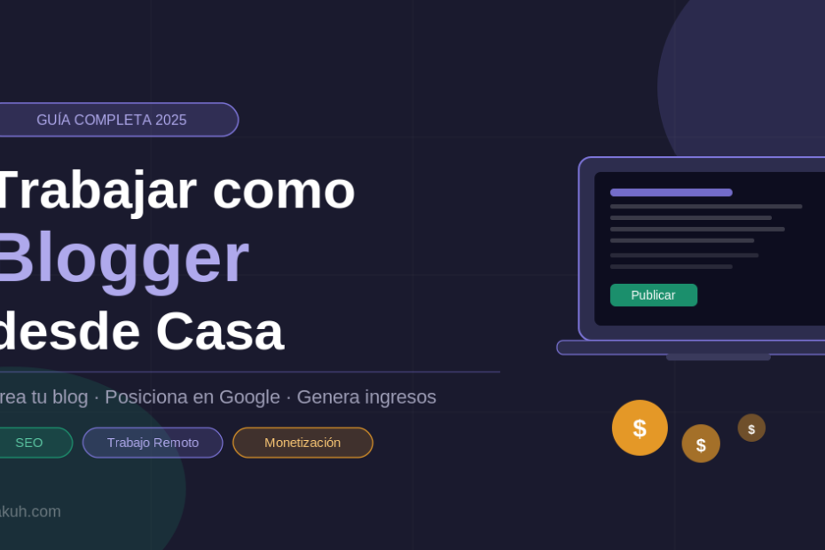 Trabajar como Blogger desde Casa